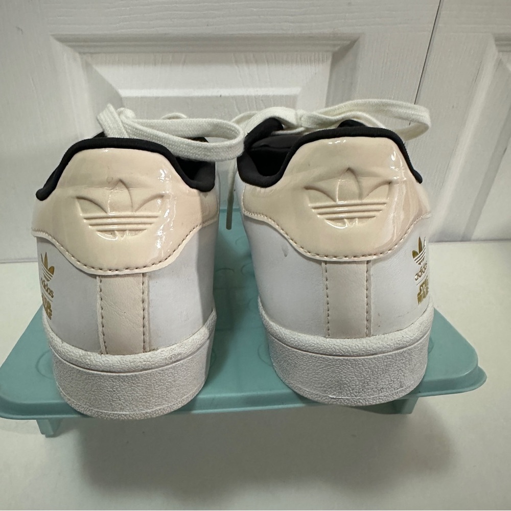 adidas White and Black Women's Shoes - Picture 3 of 7